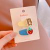 Nueva horquilla de caramelo de dibujos animados no daña el cabello clip pequeño flequillo cabello roto clip bb niña dulce accesorios para el cabello para niños lote