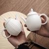 Tetera de Porcelana Blanca Jade Sebo de Dehua para Hacer Té, Juego de Té Kung Fu de Cerámica para el Hogar, Tetera Pequeña, Olla Individual con Filtro, Olla de Belleza