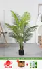 Palmera Areca Artificial para Paisajismo, Adorno Decorativo de Lujo Ligero de Alta Gama para Sala de Estar Interior, Planta Verde Biónica de Pie en Maceta