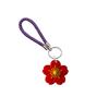 Amazon Cherry Blossom Series Chaveiro de corda trançada criativa Xiyin Acessórios Chaveiro Chaveiro de corda de couro trançado de desenho animado