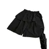 Shorts Feminino de Verão Novo Design Cintura Alta Emagrecedor Cinco Pontos Perna Larga, Calça Casual Reta Versátil Solta