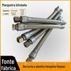 Mangueira de alta pressão blindada Braçadeira para tubo de óleo hidráulico Mangueira de alta pressão trançada com amianto Mangueira de alta pressão blindada retardante de chama