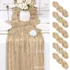 Amazon Bali Mantel de Tela Plisada Decoración para Bodas Fiestas Festivas Mantel de Gasa Transparente Retorcida Venta al por Mayor