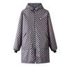 Nuevo Delantal Grueso de Terciopelo de Manga Larga Otoño e Invierno Bata Anti-Manchas Cálida Ropa de Trabajo Exterior Abrigo Cortavientos con Estampado
