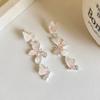 Pendientes de Borla de Mariposa de Cristal de Lujo Ligero de Moda para Mujer 2024 Nuevos Pendientes Calientes Sentido Avanzado Delicados Accesorios para Orejas