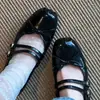 Versión de Cuero Suave~Zapatos de Mujer Estilo Retro Francés Suave con Lazo y Hebilla Mary Jane Estilo Coreano Versátiles Zapatos de Ballet