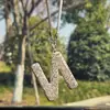 Amazon Letter Argila Acessórios de Interior de Carro Pingente para Mulheres Strass Espelho Retrovisor de Carro Ornamento Pendurado Pingente