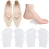 Medias suelas de panal para antepié para tacones altos, suaves autoadhesivas ajustables de media talla, almohadillas de panal antideslizantes amortiguadoras para antepié