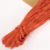 Banda Elástica Redonda de 2.5 mm de Colores en Stock, Cordón Elástico de Látex Hilado con Núcleo Blanco Natural, Banda de Goma Negra al por Mayor