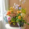 Festival de Mediados de Otoño Shang Jin Caja de Flores de Pasteles de Luna Chinos Caja de Regalo de Frutas Frescas Retro Caja de Regalo de Mano Regalos Hechos a Mano Caja de Empaque DIY