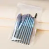 Mini Brocha de Maquillaje de 8 Piezas con Cerdas Suaves para Macarons, Portátil para Principiantes, Brocha para Rubor, Brocha para Sombra de Ojos, Set de Brochas de Maquillaje