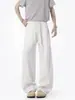 Calça de Moletom Desconstruída Americana Masculina Outono Inverno 2026 Nova Larga Esportiva Longa High Street Reta Casual Calças Dropshipping