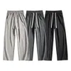 Marca de Tendencia Americana Pantalones Deportivos de Punto de Capa de Aire Pierna Recta para Hombre Otoño 2026 Nuevos Pantalones Largos Deportivos Casuales de Pierna Ancha Sueltos