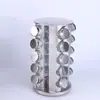 Nuevo Frasco Giratorio de Acero Inoxidable para Especias Doméstico, Suministros de Cocina, Estante para Especias, Estante Cuadrado de Almacenamiento, Juego de Botellas para Especias