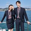 Traje Profesional para Hombre y Mujer Traje de Sarga Traje de Doble Botonadura Banco Empresa Negocios Otoño e Invierno Vestido Ropa de Trabajo
