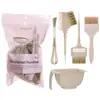 Kit de Ferramentas para Tingir o Cabelo, Tigela para Óleo de Tingimento, Misturador, Cuidados com o Cabelo, Pente Dupla Face para Tingimento, Espremedor Multifuncional para Pasta, Raspador
