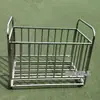 Carrinho de Bolas de Aço Inoxidável para Jardim de Infância Modelo Espessado Rack de Armazenamento de Basquete Carrinho Dobrável Aro de Basquete Rack de Bolas Estrutura Móvel para Bolas