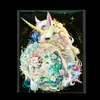 30 Peças de Adesivos de Pet Unicórnio de Fantasia Desenho Animado de Compra Direta Transfronteiriça, Adesivos Decorativos Transparentes a Laser para Skateboard DIY