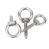 Tornillos de Ojal de Acero Inoxidable 304 con Ganchos de Anilla, Tornillos de Ojal Auto-Perforantes Auto-Roscantes, Tornillos para Madera de Audio