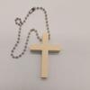 Cruz de Madera Americana Colgante Decorativo de Pascua Collar Adornos Artesanías de Madera Colgante de Cruz Venta al por Mayor
