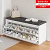 Banqueta para cambiarse los zapatos para la entrada de casa, zapatero abatible para propiedades de alquiler, banco integrado para zapatos en la entrada, zapatero para el pasillo