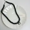 Moda ágata negro encantador collar para mujer elegante todo-partido cadena de clavícula de alta calidad Accesorios de collar personalizados de estilo europeo y americano