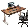 Escritorio Eléctrico de Madera Maciza con Altura Regulable, Escritorio para Computadora en Casa, Escritorio para Gaming, Escritorio Inteligente para Trabajar, Escritorio para Oficina y Estudio con Altura Regulable