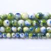 Cuentas sueltas de Jade Persa azul verdoso de comercio Ming, para hacer pulseras y collares hechos a mano DIY, accesorios de joyería tejidos por lotes