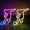 Nuevo LED dunk. Fondo de pared de luz de neón de patada de balón fiesta navideña atmósfera del hogar barra de luz decoración de habitación