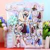 Princesa Congelada Sophia Desenho Animado Infantil Tridimensional Vestir Dupla Camada Flor de Miçangas Pingente Borla Bolsa Antiga de Menina Pasta