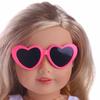 Animal de Estimação Nova Boneca Óculos de Coração Acessórios 18 polegadas American Girl Óculos de Sol Óculos de Coração