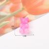 Japonés y Coreano Nuevo Brillo de Dos Colores Caricatura Oso Dulce DIY Accesorios de Resina Material de Relleno Transparente para Funda de Teléfono Móvil