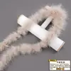 Tira de plumas planas de color directo de fábrica Tira de lana de pavo materiales de decoración manualidades regalo de Navidad DIY