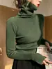 Suéter de cuello alto capa base para mujer 2026 Otoño/Invierno nuevo diseño elegante versátil jersey de punto top moderno