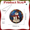 PT-TYU319 Muñeco de Nieve Navideño Transfronterizo Rompecabezas Acrílico Adorno Colgante para Atmósfera Festiva Decoración de Ventana