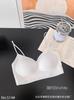 Moda Brillo Fino Gel Algodón Copa de Aire Belleza Correa de Espalda para Sujetador Tubo Cómodo Agradable a la Piel Anticaída Antiexposición Ropa Interior