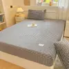 Nueva ropa de cama suave para dormitorio de estudiantes, sábana individual de color liso de terciopelo de leche - serie hogar