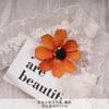 Cabeça de Girassol Solitário Flor Artificial Falsa Grampo de Cabelo DIY Guirlanda Atacado Decoração Casamento Retrô Corsage Adereços de Fotografia