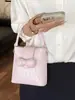Shuai Mijia 2026 Bolso Casual de Verano Nuevo para Viajes Diarios, Bolso de Mano para Llevar Debajo del Brazo y al Hombro, Elegante Bolso Plegado con Lazo