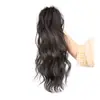 Peluca de Cola de Caballo Alta con Cola de Caballo Media Estilo Cascada para Mujer, Estilo Natural con Pinza de Garra, Corona Alta Cascada Media para Aumentar el Volumen del Cabello, Cola de Caballo Falsa