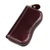 Bolsa para Monedas Pequeña de Piel de Vaca de Primera Capa Estilo Coreano, Cartera Duradera y Elegante con Múltiples Llaveros