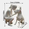 Figura Femenina y Perro Impresos en 3D de Venta Caliente Transfronteriza para Decoración del Hogar, el Regalo Perfecto para Amantes de los Perros, Diseño Creativo de Estatua