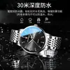 Reloj para Hombre de Marca Suiza con Doble Calendario Resistente al Agua Luminoso de Cuarzo Transmisión en Vivo Dropshipping