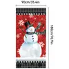 2025 Nuevo Colgante de Puerta de Tela Navideño Transfronterizo Decoración Muñeco de Nieve Papá Noel Fiesta Festiva Porche Árbol de Navidad