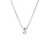 Collar de Acero de Titanio con Colgante Pequeño de Moda 26 Letras Inglesas Cadena para Clavícula Versátil Simple Exquisita Que No Se Desvanece Venta al por Mayor Transfronteriza