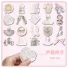 20 Piezas de Imanes para Refrigerador Suaves Magnéticos Estilo Ballet Ins Venta Caliente Transfronteriza Corazón de Niña Estilo Coreano Fresco Pequeño Impermeables Imanes Adhesivos DIY