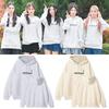 ILLIT2024I'LLLIKEYOU Flash Around KPOP Suéter de Apoio Estilo Igual Jaqueta Cardigan com Capuz Estampada