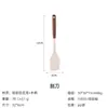 Panela Antiaderente Cabo de Madeira Conjunto de Utensílios de Cozinha Espátula Resistente a Altas Temperaturas Cozinhar Doméstico Cabo de Madeira Conjunto de Utensílios de Cozinha de Silicone Conjunto de Oito Peças