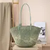 Bolsa Tote Grande Estilo Francês Luojia para Mulheres, Adequada para Férias, Compras, Uso Casual, Bolsa de Ombro, Material Semelhante ao Papel, Novo Modelo 2023