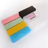 Rectangular Pequeña con Tapa Caja de Plástico Transparente Escritorio Caja de Almacenamiento de Algodones para Joyería Caja para Herramientas Tarjetas Piezas